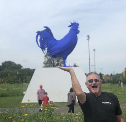 Sculpture Garden rooter.  What an incredible blue, right?!