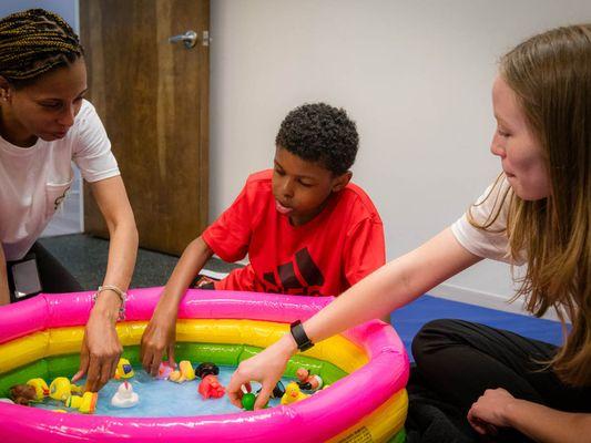 Playing at North Shore Pediatric Therapy