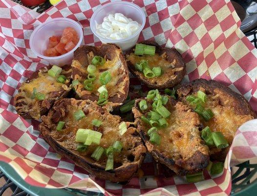 Crispy Potato Skins - yum!