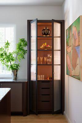 Custom bar cabinetry design