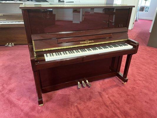 Come and try the beautiful Matchless Cunningham upright piano.