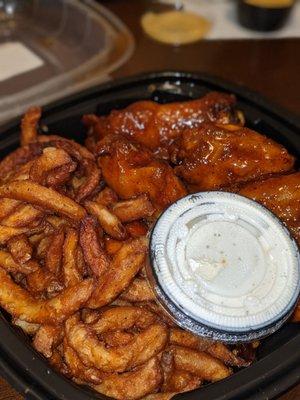 Honey Chipotle flavored wings