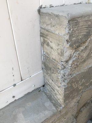 Cracks in concrete