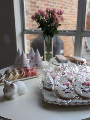 Kitty face sugar cookies