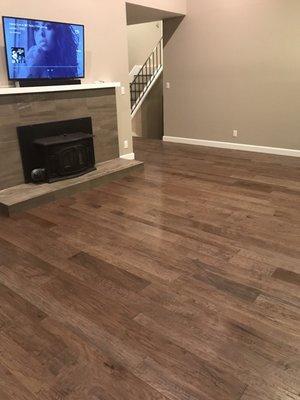 Living room Floor Shaw Grants Grove Pacific Crest. Sediments Fireplace tile Kitchen - Gateway 11x24