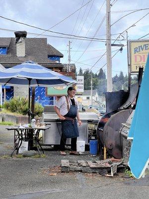 Chef Grilling to order