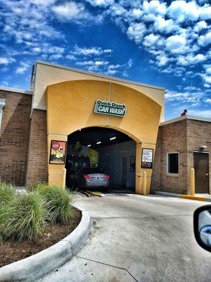 Quick Quack Car Wash entrance.