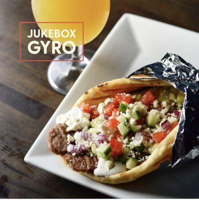 Warm soft bread, perfect Gyro goodies inside