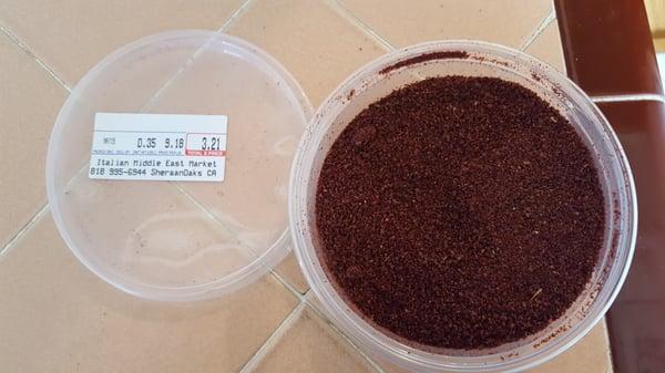 Fresh sumac spices!