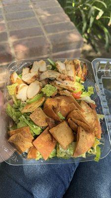 Fattoush Salad with chicken