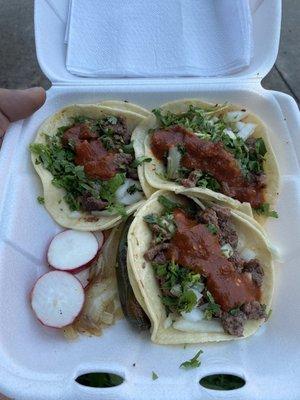 Steak tacos