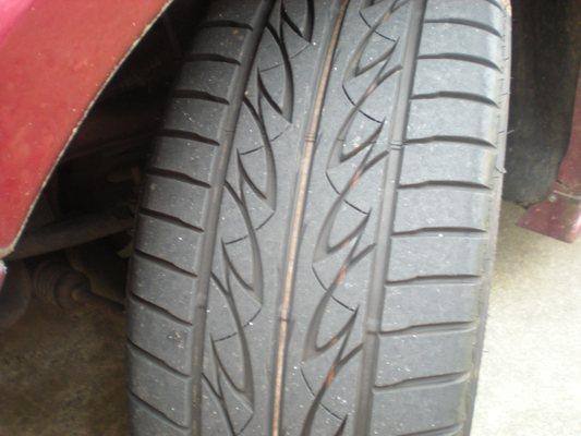 Front (top angle) View:
 This is the type of quality you can expect from A Plus Tires' Used Inventory.