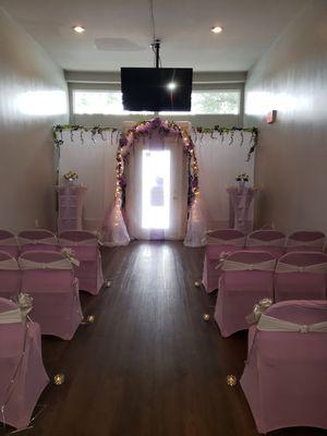 Perfect Space for an intimate Wedding Ceremony.