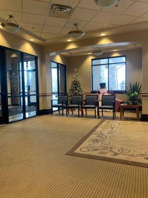 Waiting Area during the holidays.