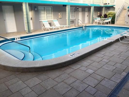 Our new pool deck