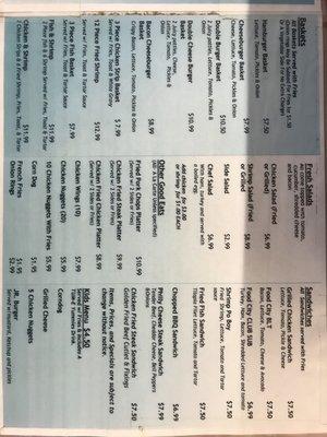 Food City Menu