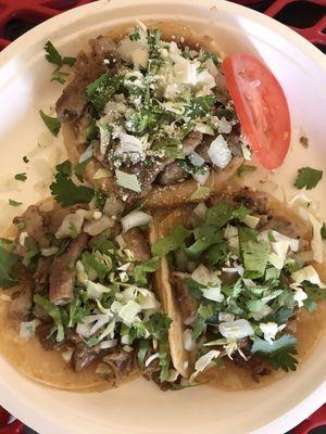 Sope de Tripas & two tripa tacos