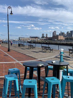 View of the harbor and North End