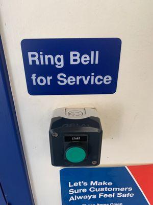 Ring bell for NO SERVICE, as usual at this location