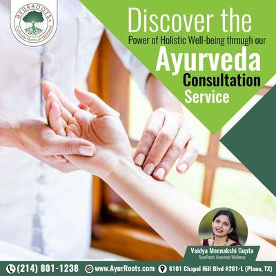 Unlock holistic well-being with our Ayurveda consultation services. Book your appointment today at #AyurRootsAyurvedaWellness