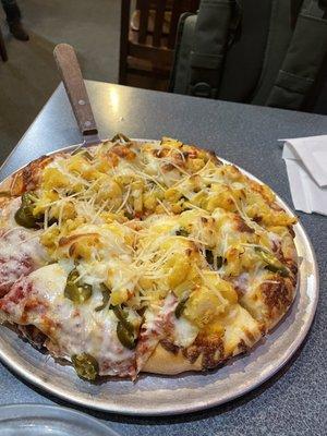 Small Pineapple & Jalapeño Pizza (Thick Crust)