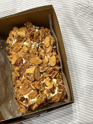 burnt almond torte slice