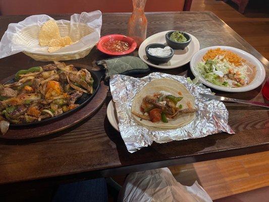 Steak and Shrimp Fajitas!!!! Super Fresh!