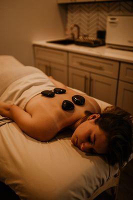 Hot stone massage