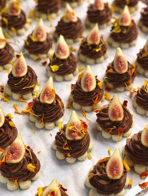 Chocolate Mousse*Almond Orange Shortbread*Garden Figs