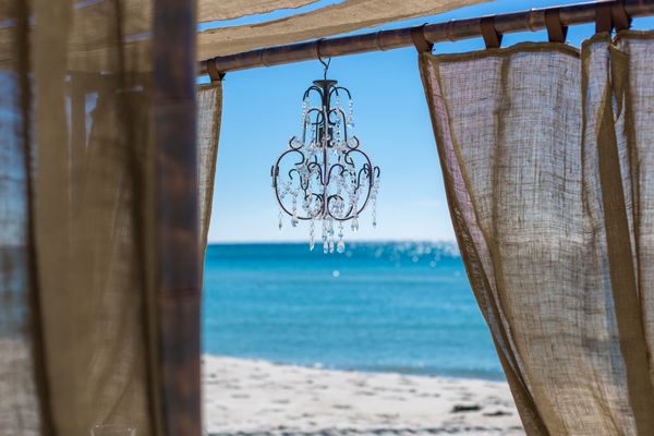 bamboo arbor in St Augustine  for beach wedding