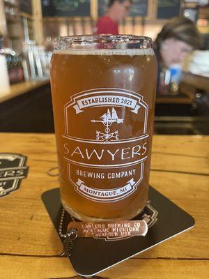 Lake Michigan Sunset orange wheat beer