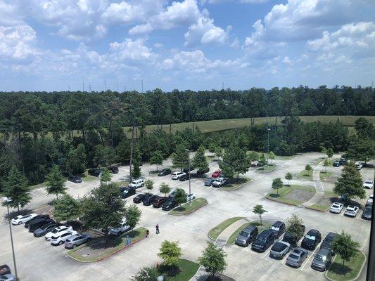 Parking lot view from the 6th floor