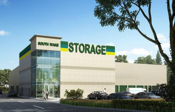 A modern 3 story state of the art climate control storage facility servicing southern Wake County.