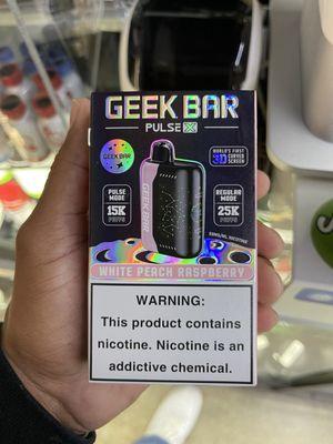 Geek bar white peach flavor