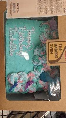 Mermaid cake for my mermazing friend at work