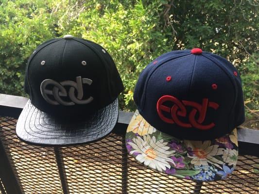 My EDC hats I had the brims customized :)