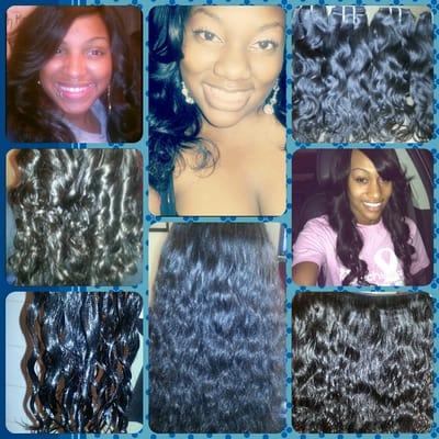 Virgin peruvian human hair. Unprocessed. 100% luxury quality. No tangling No shedding !