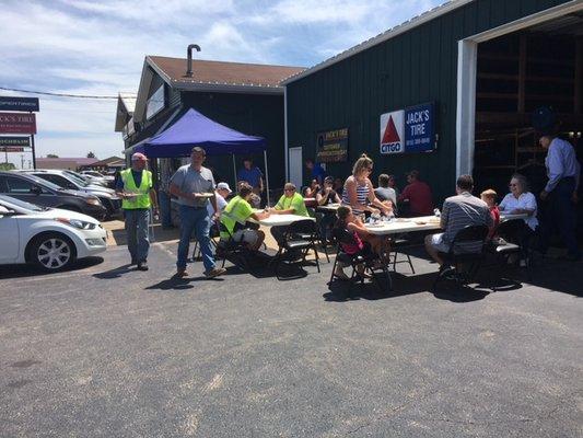 Our 2017 Annual Customer Appreciation Day lunch.