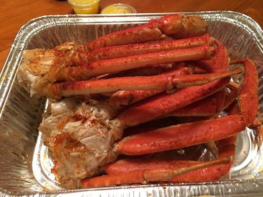 Spicy crab legs