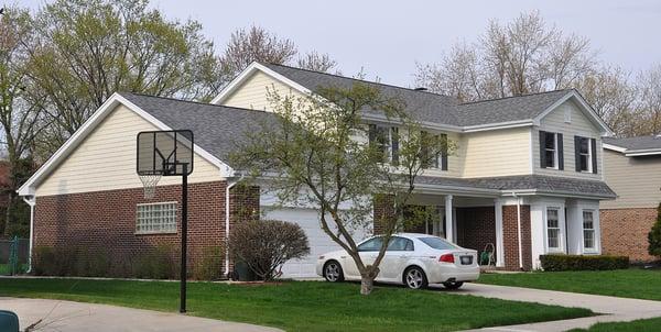 Here is a roof Tilden did for me after we removed a Mansard roof from this house.