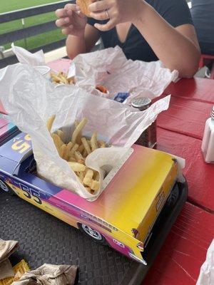 Kids meal box and fries