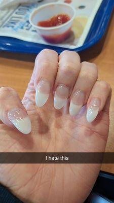 This is how her nails turned out.