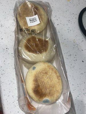 Moldy bread, expired same day of pickup