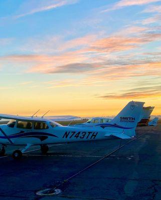 Some of the planes in the fleet.