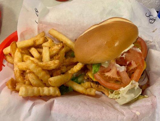 Double Cheeseburger with Fries