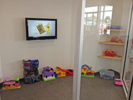 Kids TV and play area