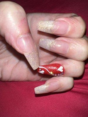 Valentine nails