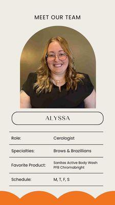 Meet Alyssa!