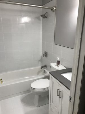 Complete bath remodeling