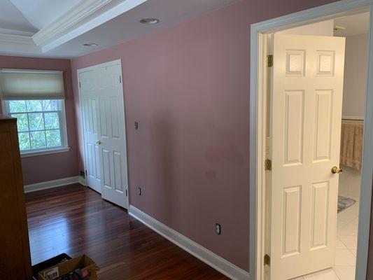 Master room before being painted.